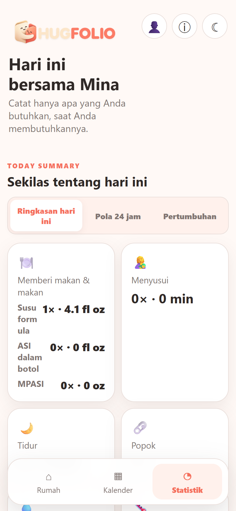 Lihat ringkasan hari ini