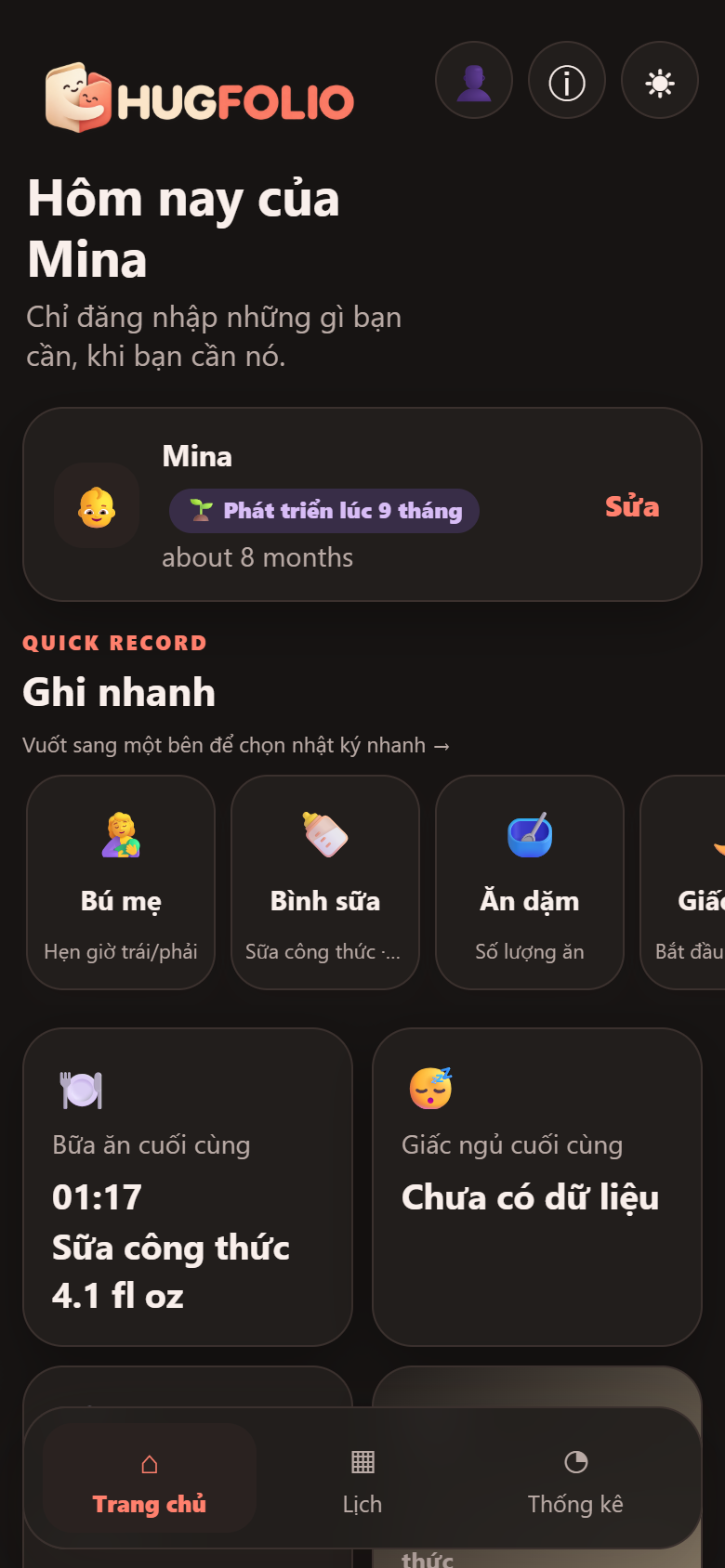 Xem nhanh một ngày của bé